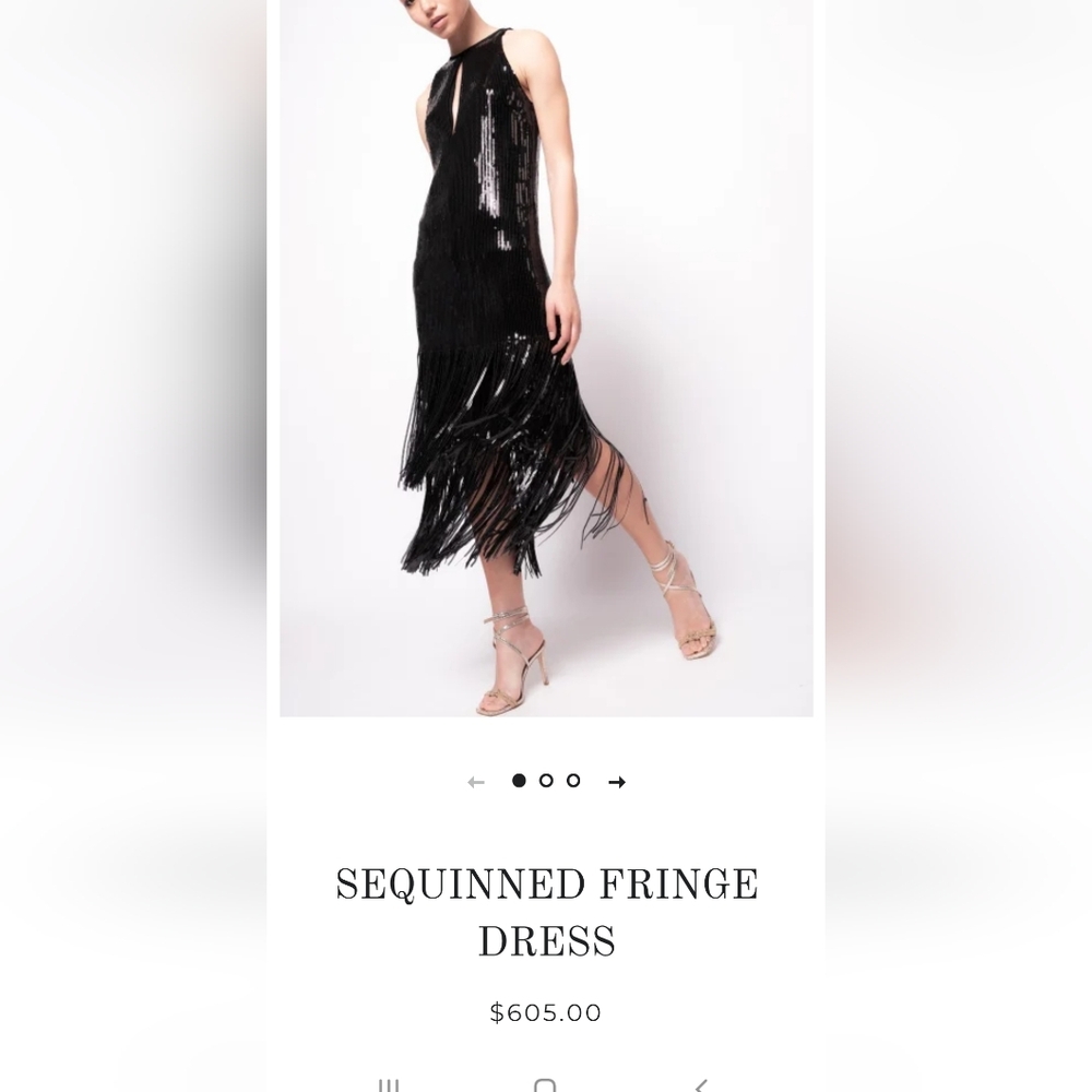 Pinko Black Seqin Dress